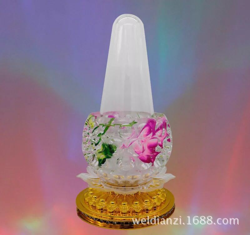 LED水晶小菠萝小巧喷泉灯活动七彩旋转KTV酒吧舞台灯圣诞灯节日灯