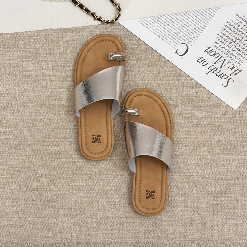 女式凉拖实物图