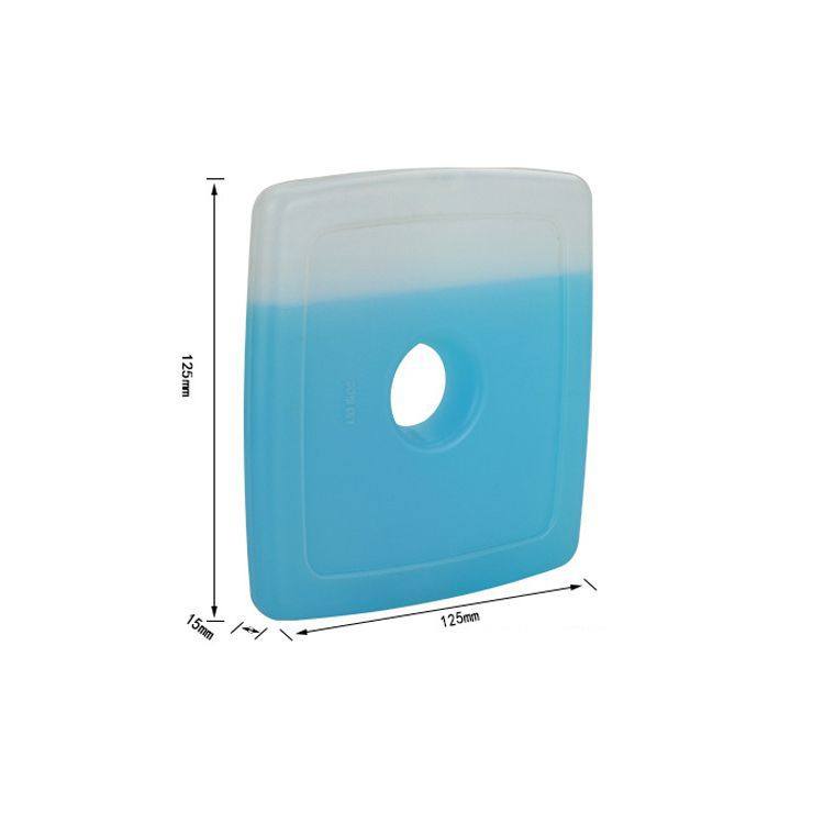 Outdoor picnic lunch bag/box, refrigerated blue ice 200g, large single-hole cold preservation ice crystal box 125x125x15mm Item Picture