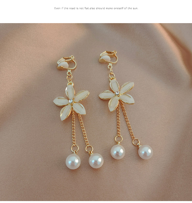 高级感珍珠耳夹无耳洞三角耳夹复古流苏耳环气质耳饰外贸饰品批发详情27