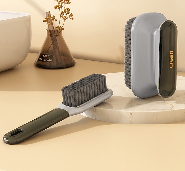 Plastic shoe brush, household shoe washing brush, laundry cleaning brush set, multi-functional brush, student shoe brushing and washing small brush pic 2