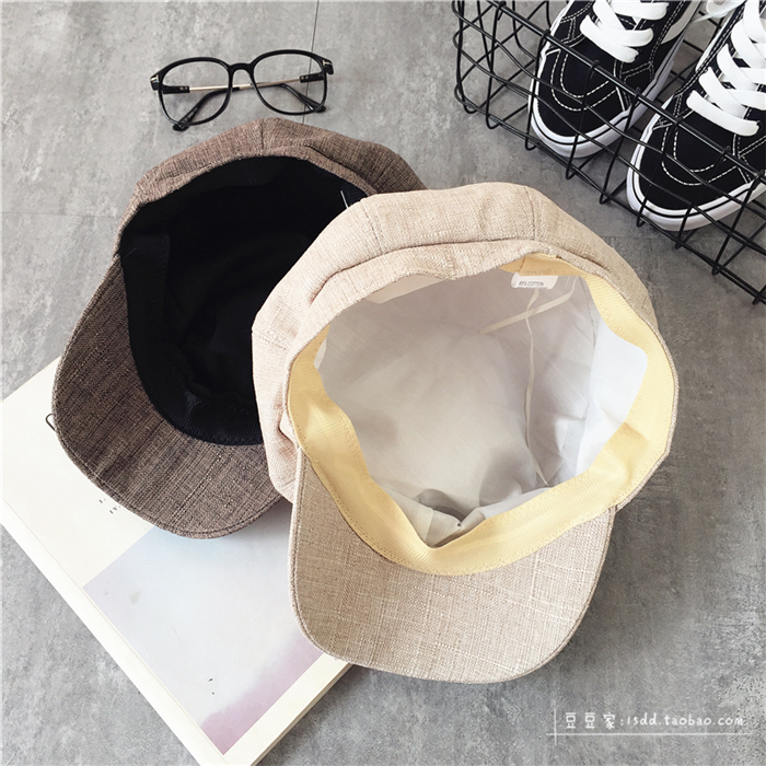 Korean version British artistic octagonal hat for women, retro and versatile Beret cap, casual painter hat, trendy newsboy hat for men pic 13