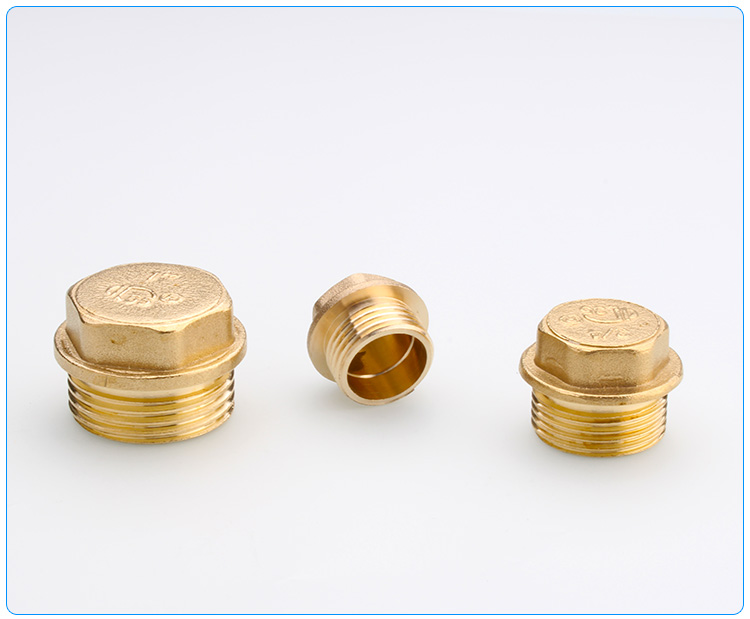 全铜水管堵头丝堵帽墙洞塞头四分闷头管帽4分6分内丝外丝堵盖塞子详情12