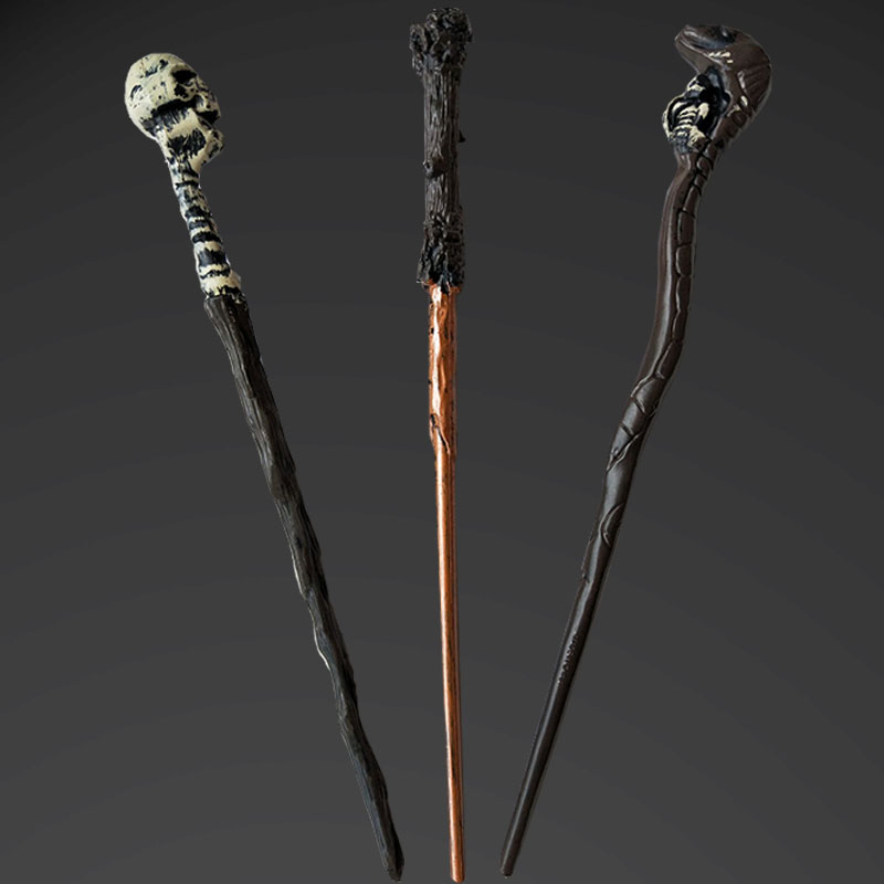 万圣节COS哈利波特魔法杖魔法棒塑料哈仗赫敏罗恩哈利波特扫把