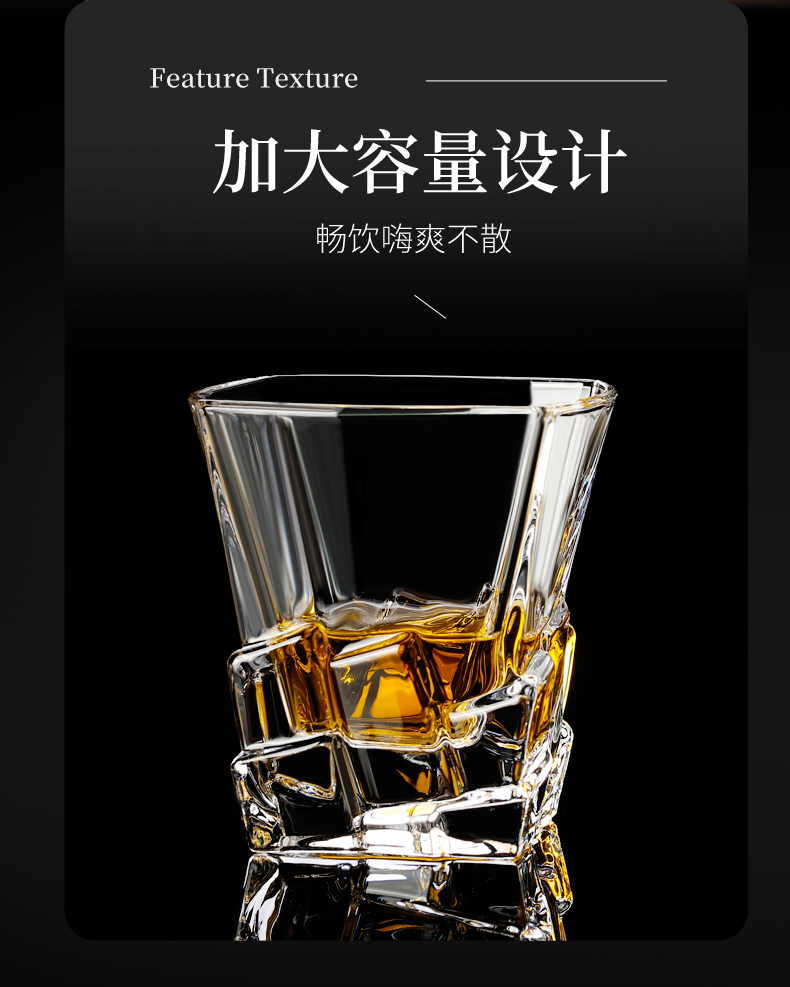 Bar KTV beer glasses, octagonal glasses, thickened whisky glasses, home creative crystal spirits glasses, spirits glasses pic 7
