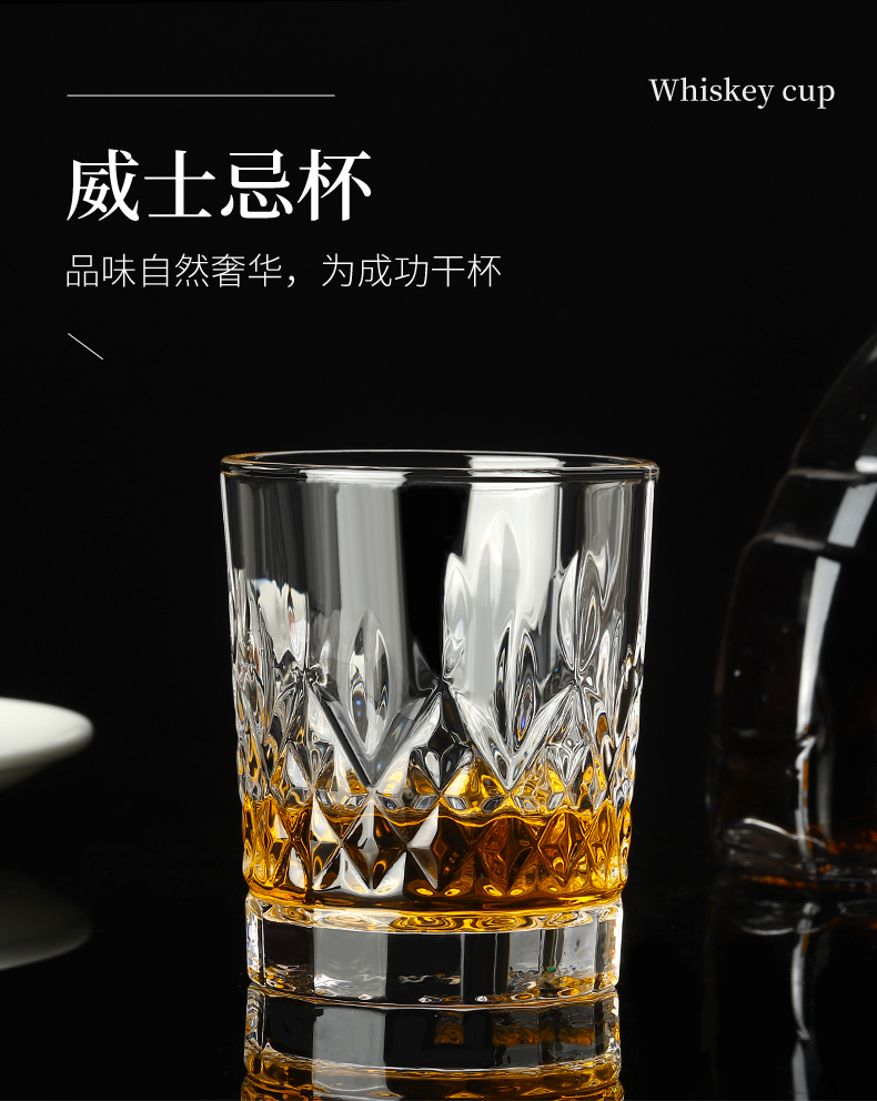Bar KTV beer glasses, octagonal glasses, thickened whisky glasses, home creative crystal spirits glasses, spirits glasses pic 8