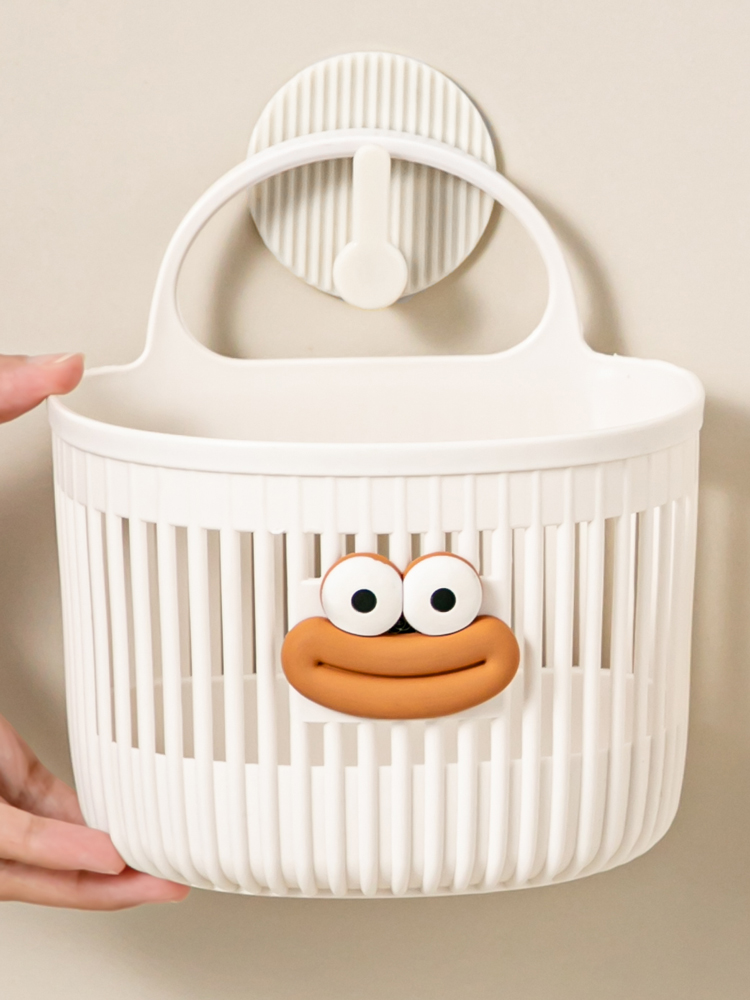 Multi-functional small hanging basket, bathroom, waste face towel storage basket, kitchen, dormitory, bedside, wall-mounted hanging basket pic 11