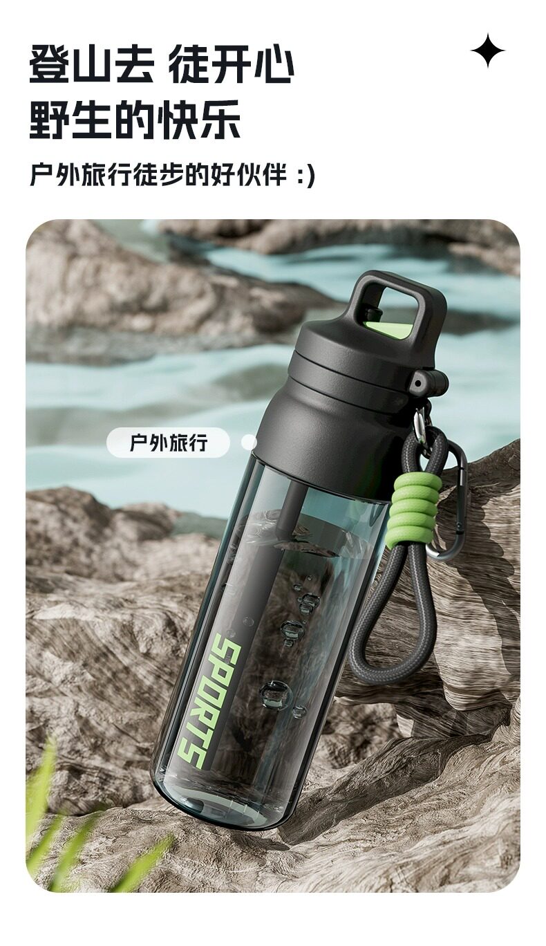 Imported Tritan material high-temperature resistant plastic cups, customized sports water cups, student water cups, and special straw cups for school pic 16