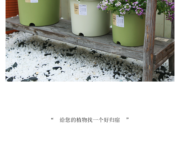 四季花盆北欧简约创意加仑盆深型Deepot大号个性阳台绿萝塑料花盆详情22