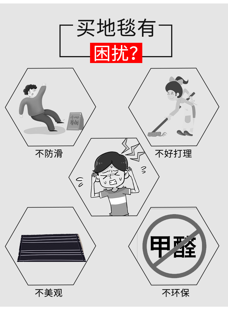 外贸地垫入户门垫地毯进门厨房浴室防滑吸水防油脚垫防水家用门口详情6