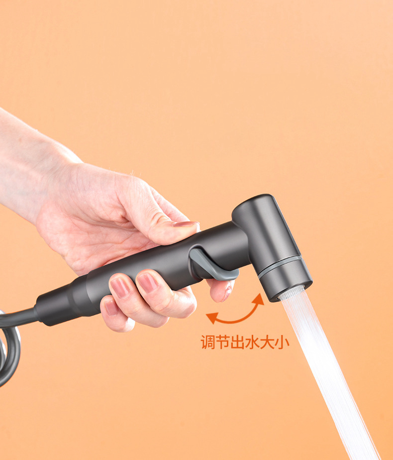 马桶伴侣喷枪双控一进二出水龙头马桶冲洗喷枪妇洗器冲水枪伴侣详情5