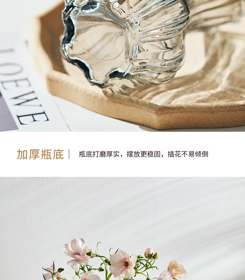 中等花瓶创意摆件客厅插花玻璃透明ins北欧网红轻奢水养鲜花玫瑰详情9