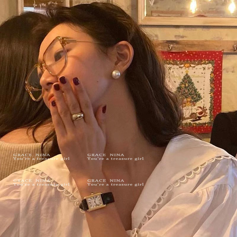 Jennie同款珍珠耳钉2025年新款潮通勤百搭耳环女韩国气质网红耳饰详情4