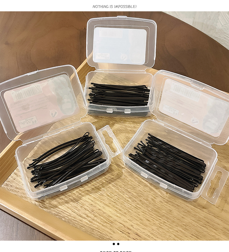 Hair clips, straight clips, simple clips to fix hair, black hair clips, steel clips, fringe clips, girlish top clips, headwear pic 4