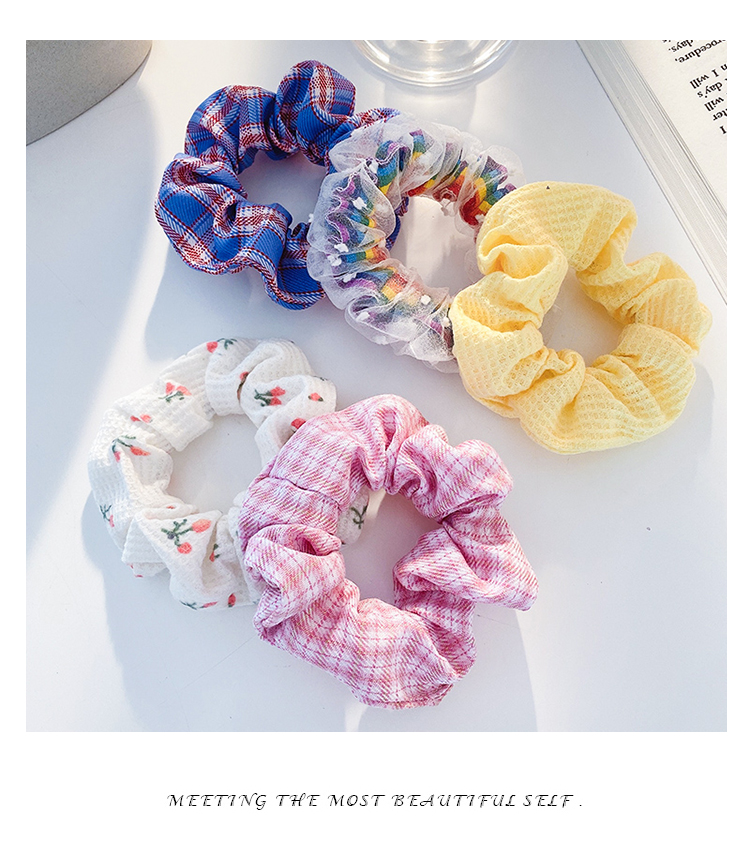 bm法式大肠圈大肠发圈复古简约百搭布艺发绳肥肠头绳网红发饰批发详情22