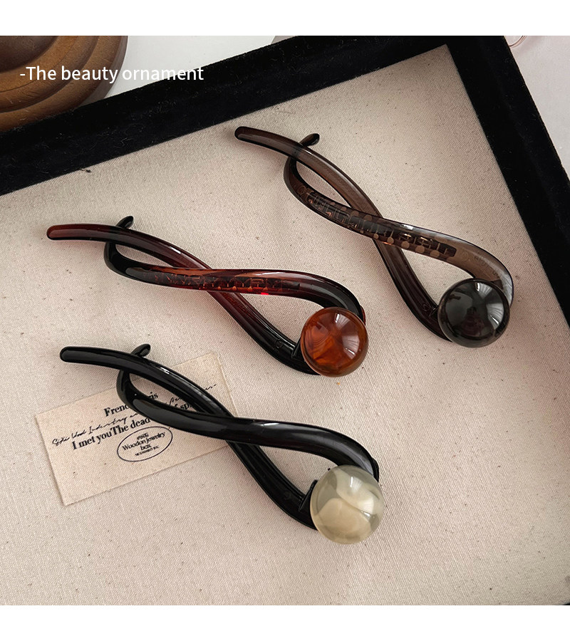 Elegant one-line hair clip, twist clip at the back of the head, 2025 new style, light luxury and high-end style, updo, grab clip, duckbill clip headwear pic 23