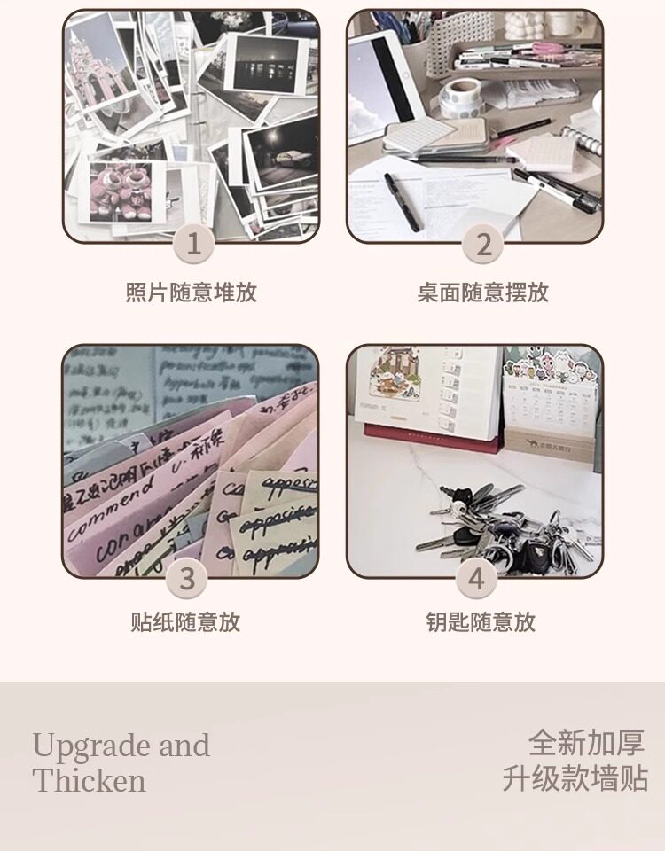 ins风毛毡板照片墙创意背景板墙贴墙展示板墙面宿舍留言板面装饰详情8