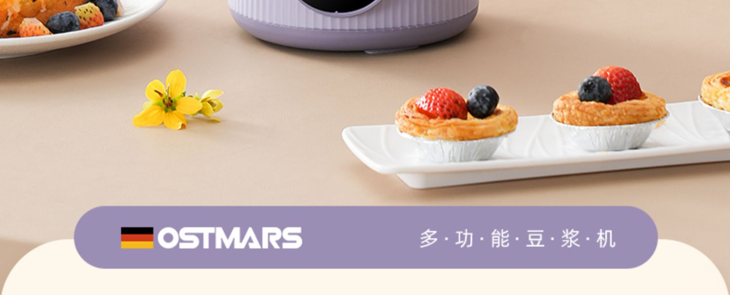 德国OSTMARS豆浆机家用全自动小型迷你多功能新款破壁机免煮免滤详情2