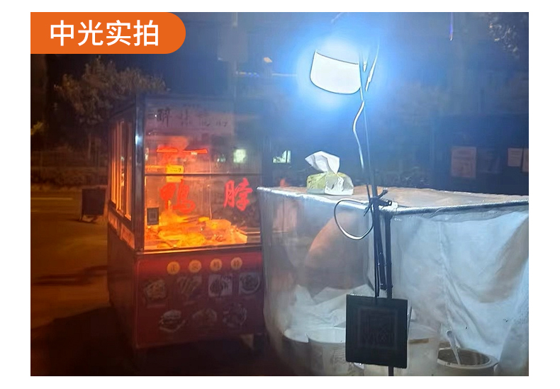LED充电灯泡夜市摆摊地摊灯家用可移动式户外照明露营球泡长续航详情11
