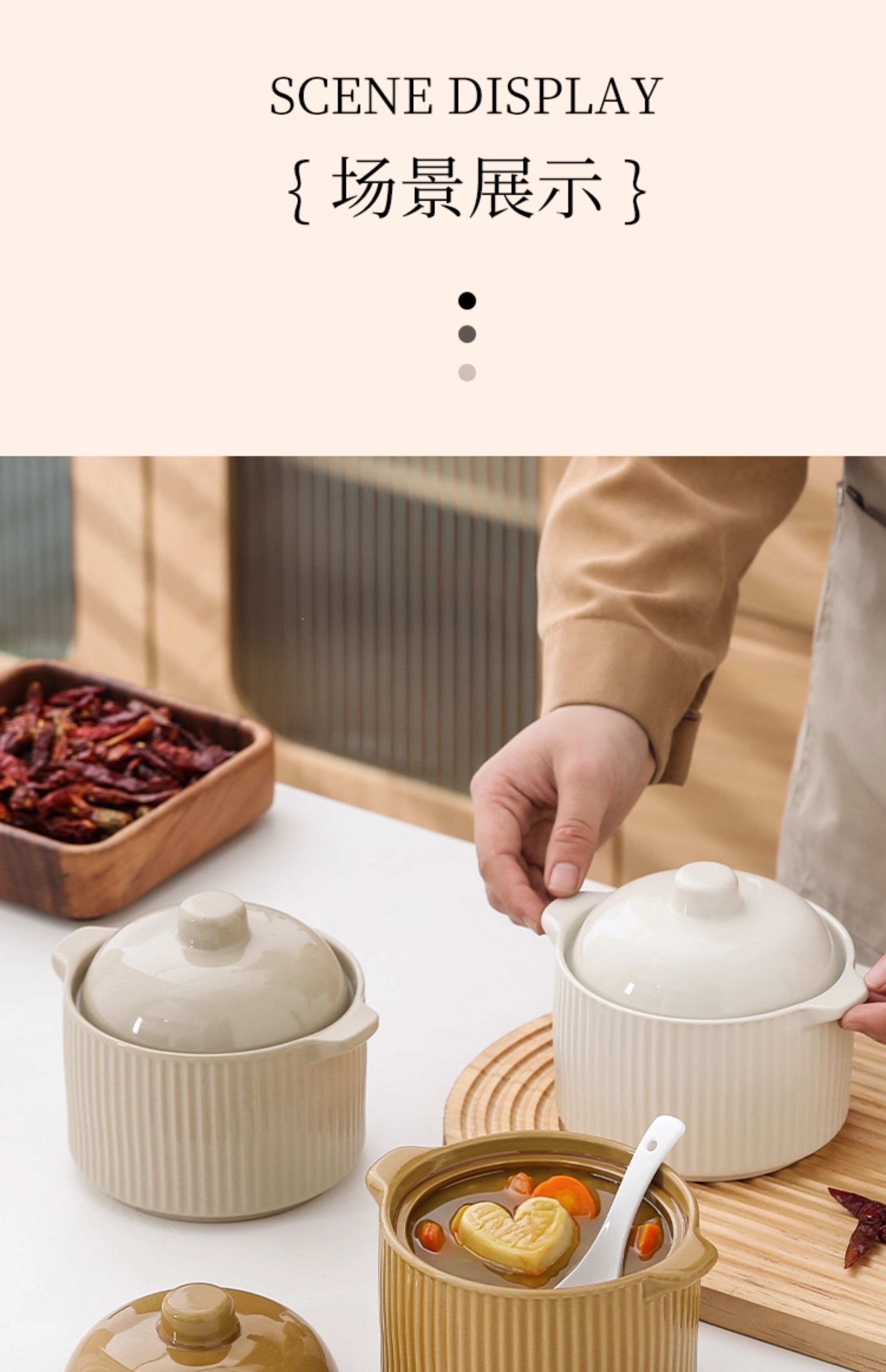 双耳炖盅带盖加厚专用碗土瓦罐一人汤盅煲汤小炖盅陶瓷厂家批发详情20