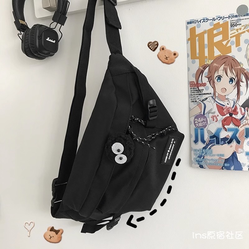 斜挎包男款潮牌潮流胸包男士背包运动单肩包女手机男生小挎包腰包详情13