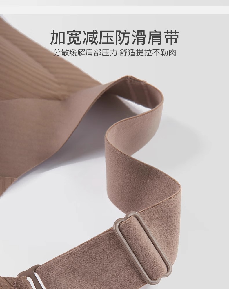 跨境调整型内衣女大胸显小文胸防下垂大码无痕收副乳女士胸罩聚拢详情20
