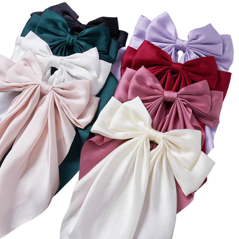 Korean-style hair accessories, bow hairpins, women's summer high-end style Korean-style bow hairpins, headwear, duckbill hairpins Application Scenario