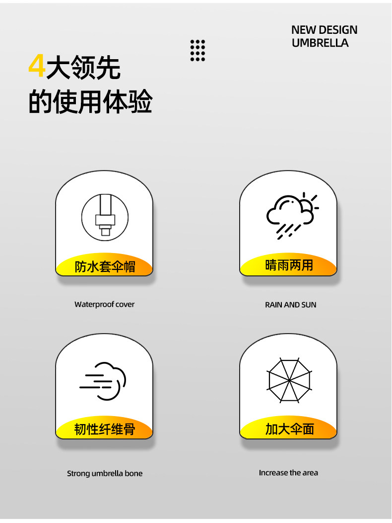 双人大雨伞黑胶防晒晴雨伞长柄超大号防水套商务伞大伞商务礼品详情2