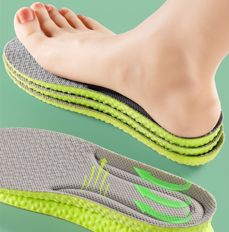 跨境批发运功鞋垫男女超软久站不累艾草除臭吸汗透气运动减震鞋垫详情16