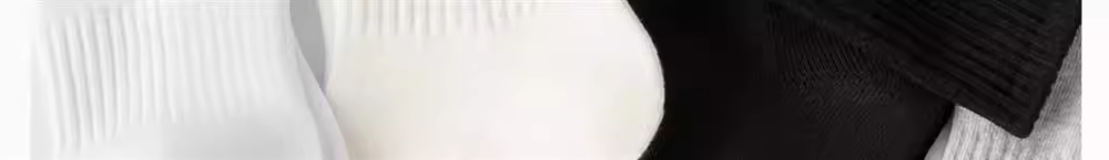 白色袜子男士精梳棉棉长袜夏天薄防臭吸汗动短袜春秋黑白中筒袜详情8