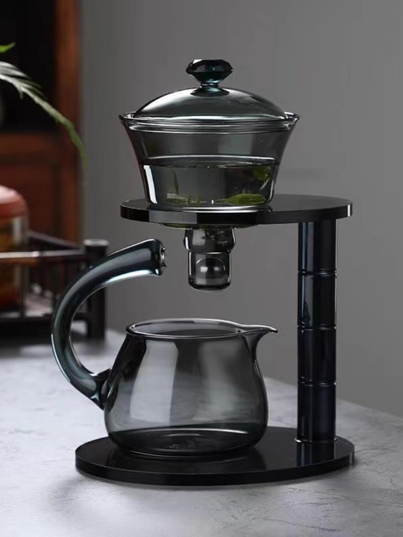 玻璃半全自动茶具套装懒人功夫茶具泡茶器茶壶家用宫灯磁吸煮茶器详情2