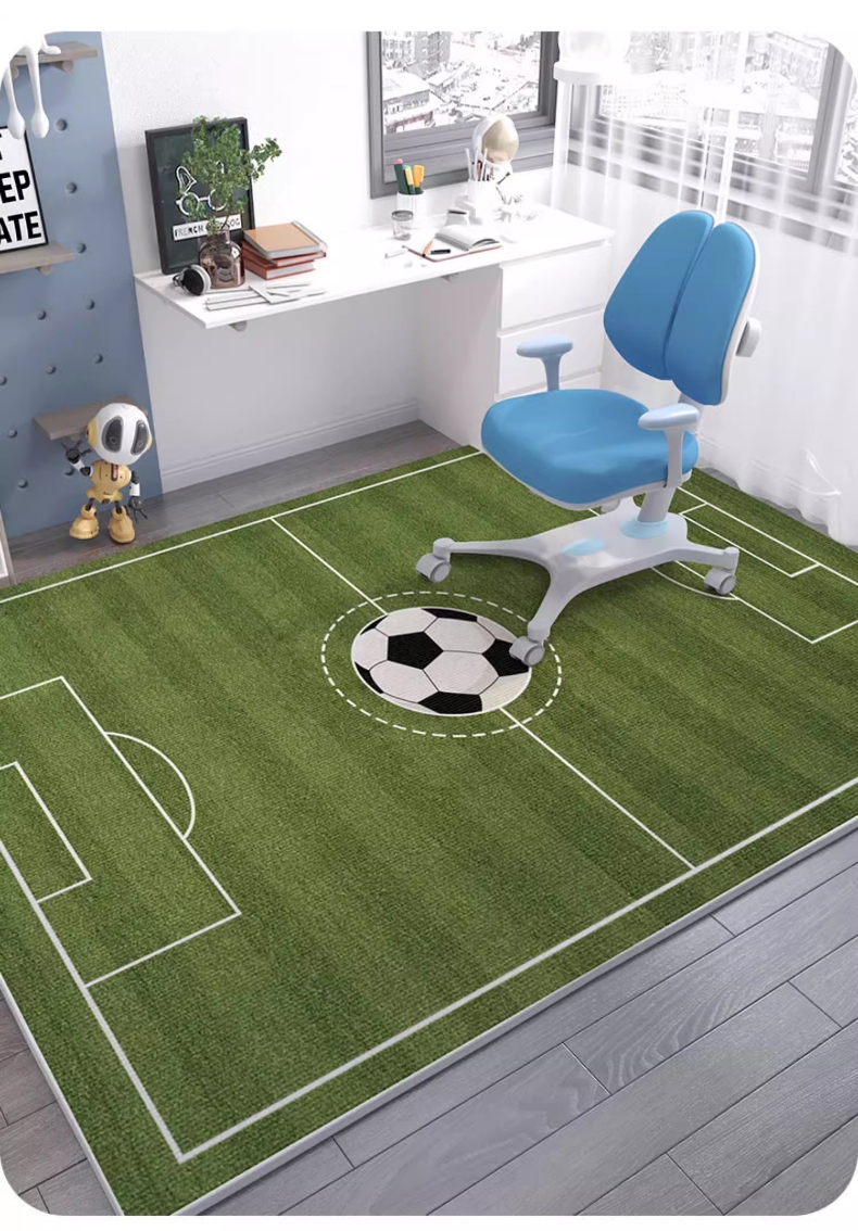 儿童地毯阅读区电脑椅子防滑地垫书房书桌学习桌客厅卧室床边垫子跨境出口毛绒地毯卧室拼接方块加厚地垫客厅大面积全铺轻奢床边毯详情18