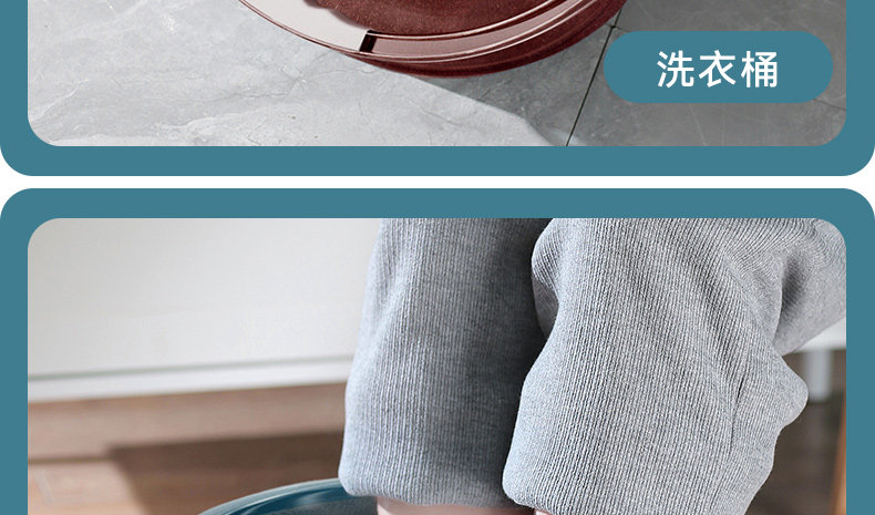 Thickened plastic buckets for household water storage, hand-held small buckets for laundry, and transparent round buckets with LIDS for student dormitories pic 23