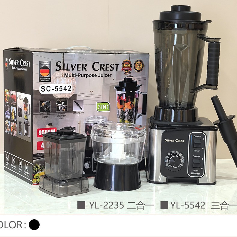 3L3in1blender, multi-functional 9525 blender, juicer, meat grinder, slicer