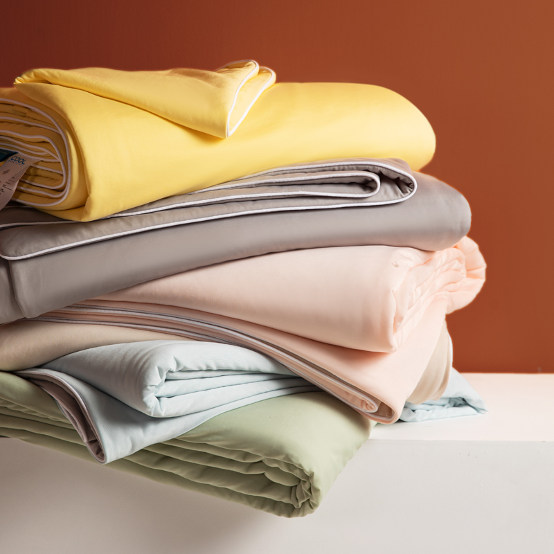 婴儿A类凉感夏凉被非天丝空调被学生夏被纯色双人冰丝薄被子夏季详情5