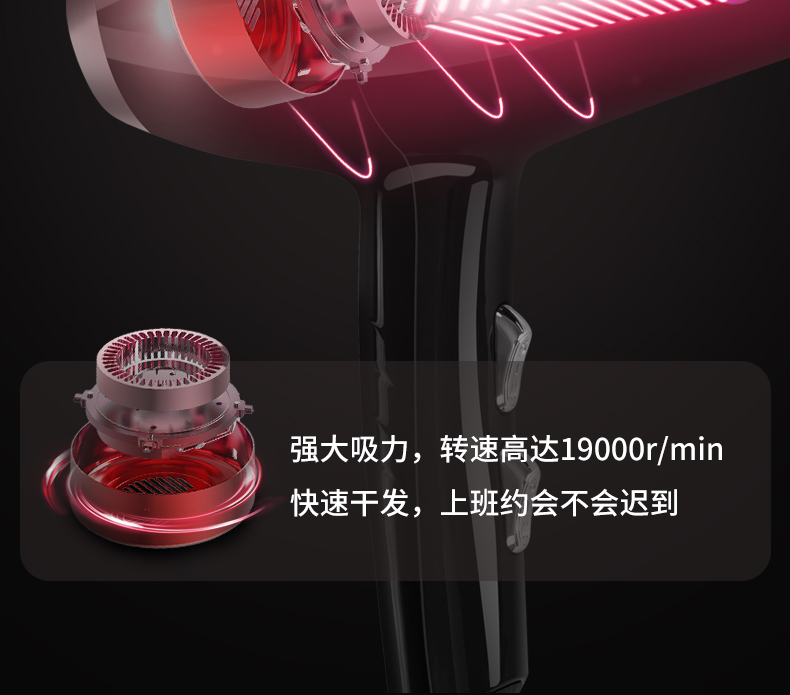Starting from one piece, this hair dryer is available for home use in dormitories. It features negative ion hair care, strong wind force, and is specially designed for hair salons. It dries quickly and has high power pic 8