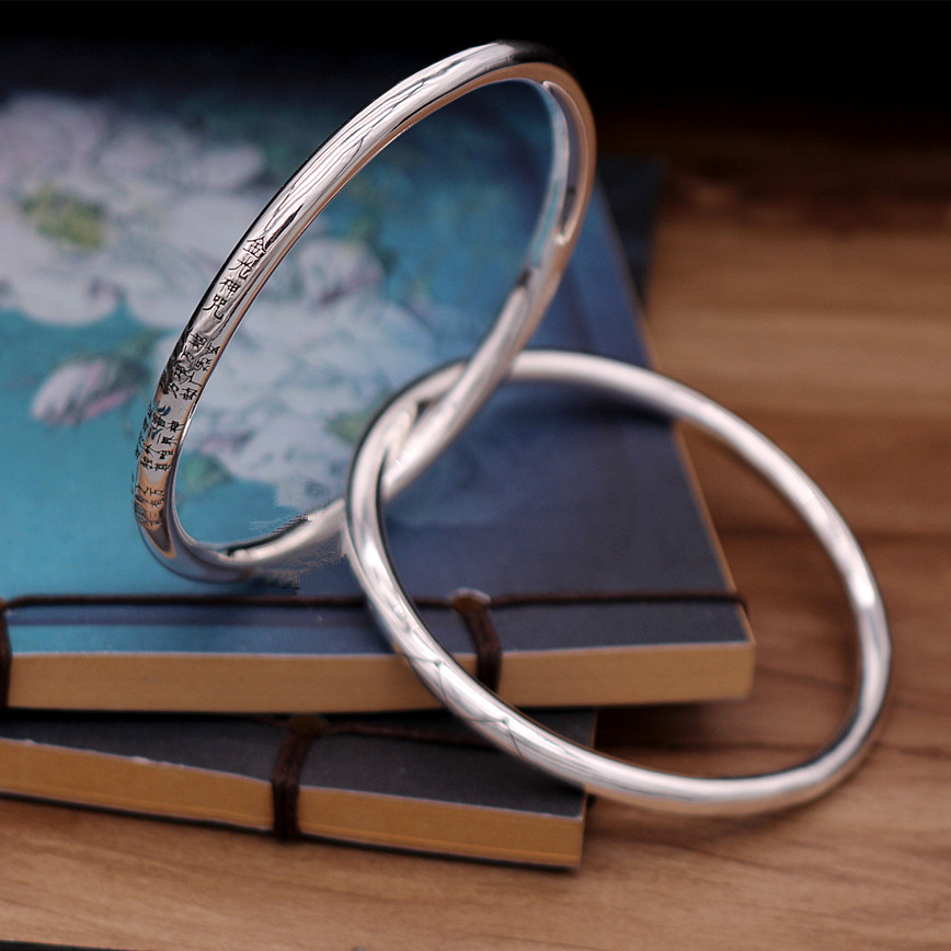 乾坤圈银首饰镯子金光神咒男手镯女北斗七星太极手环新款复古详情6