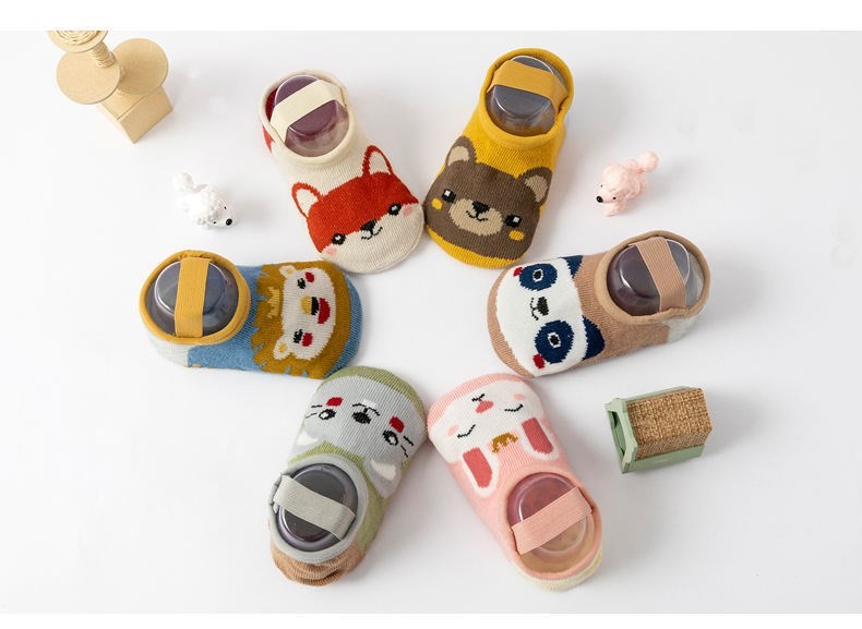 婴幼儿学步袜春夏男女儿童地板袜宝宝防滑袜套学步鞋短船卡通可爱详情12