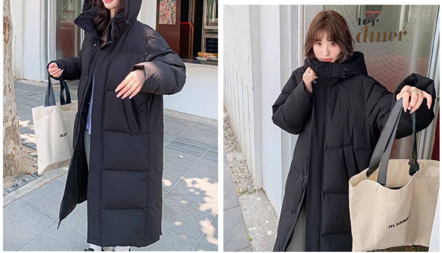 正品长款羽绒服女冬季2025新款超长过膝情侣宽松加厚90白鸭绒外套详情33