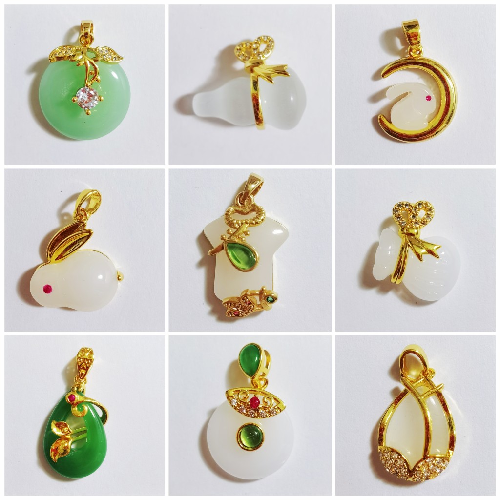 2024 New style Peace pendant, fortune tag, joyous and auspicious pendant necklace made of titanium steel, not easy to fade Item Picture