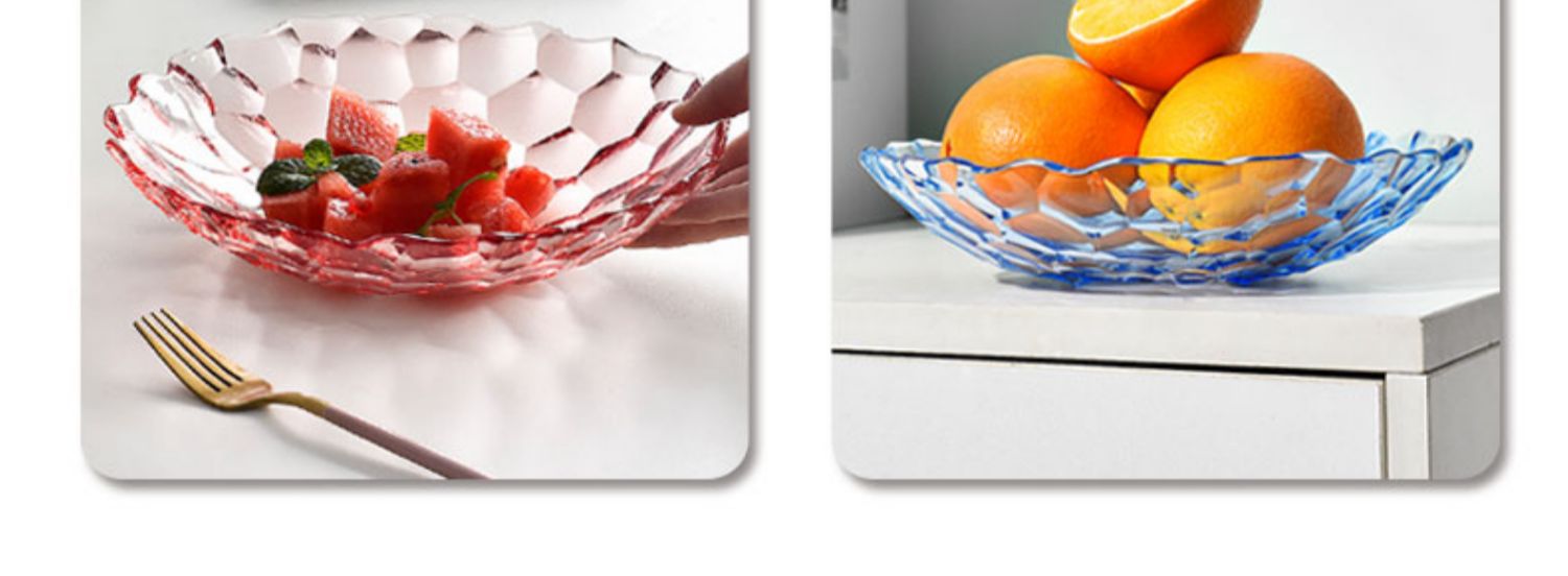 新款玻璃水果盘高颜值轻奢果盘现代客厅创意家用茶几坚果北欧风详情15