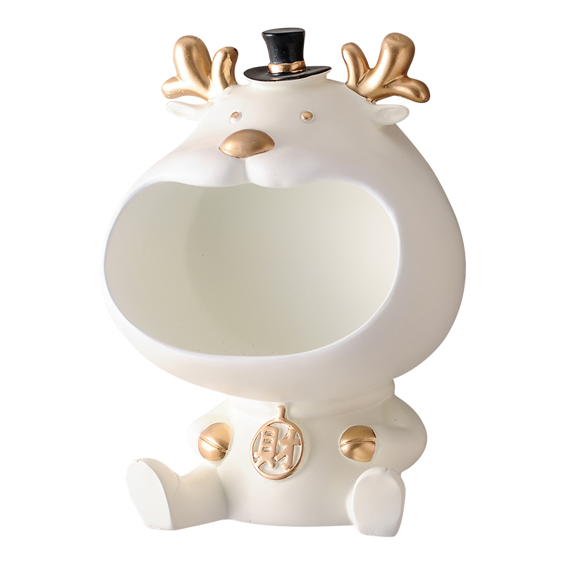Maneki Neko entrance, wall-mounted masks, key storage items, foyer decorations, creative no-hole hooks Item Picture