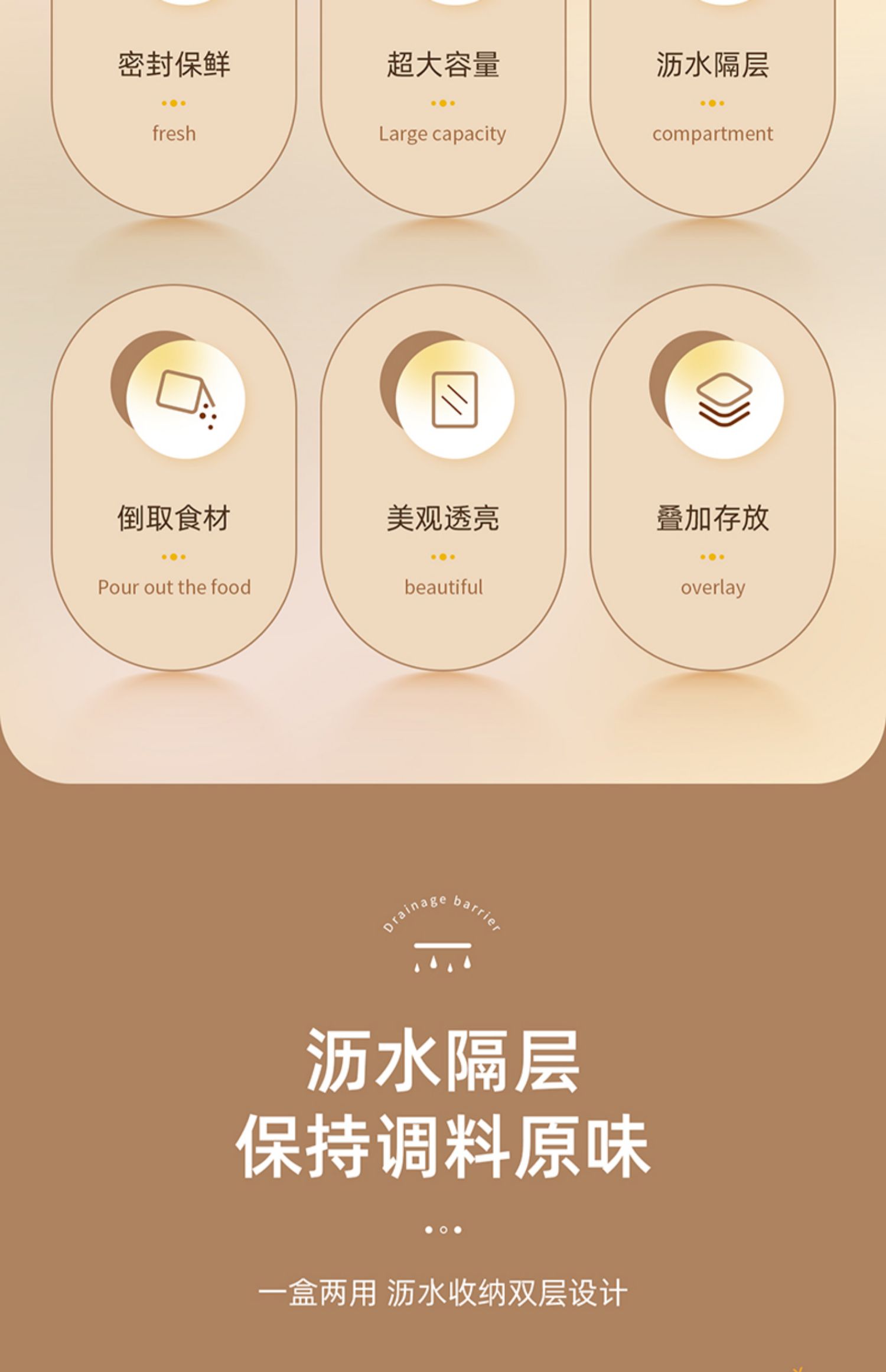 冰箱葱花收纳盒葱姜蒜沥水保鲜盒厨房密封蔬菜食品塑料整理箱神器详情5