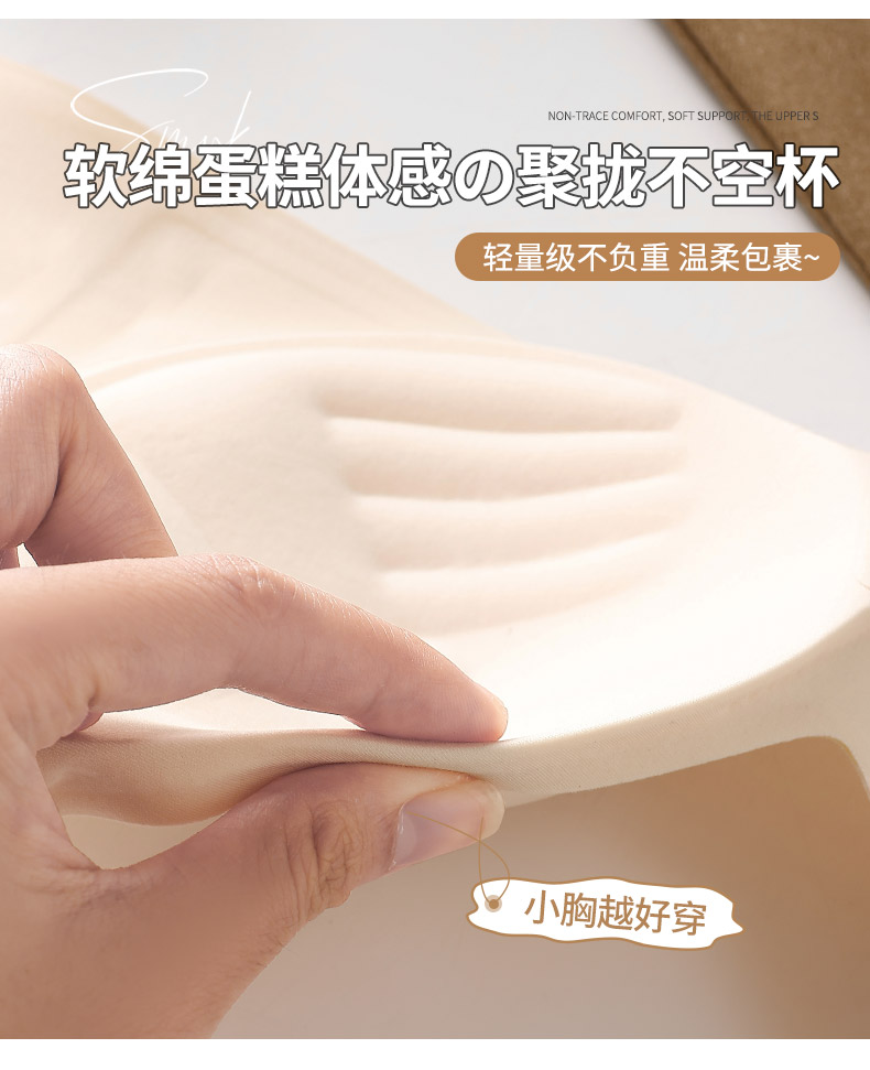 外扩型漫画胸内衣女小胸聚拢显大胸罩无痕收副乳防下垂固定杯文胸详情10
