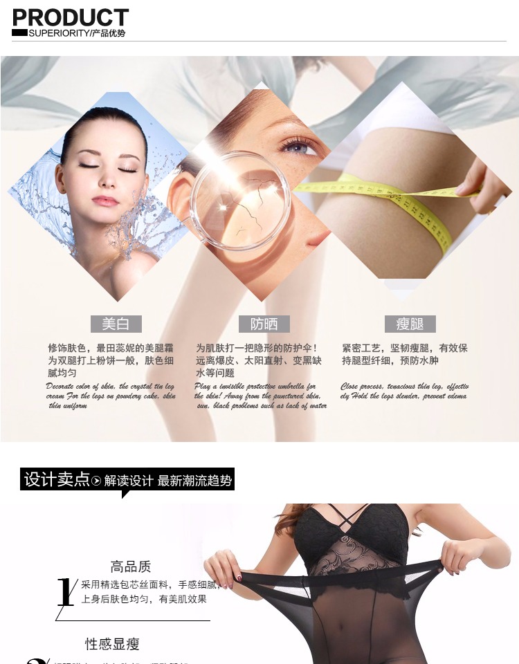 大码丝袜夏季超薄透明胖mm连裤袜加肥加大防勾丝女打底袜厂家批发详情2