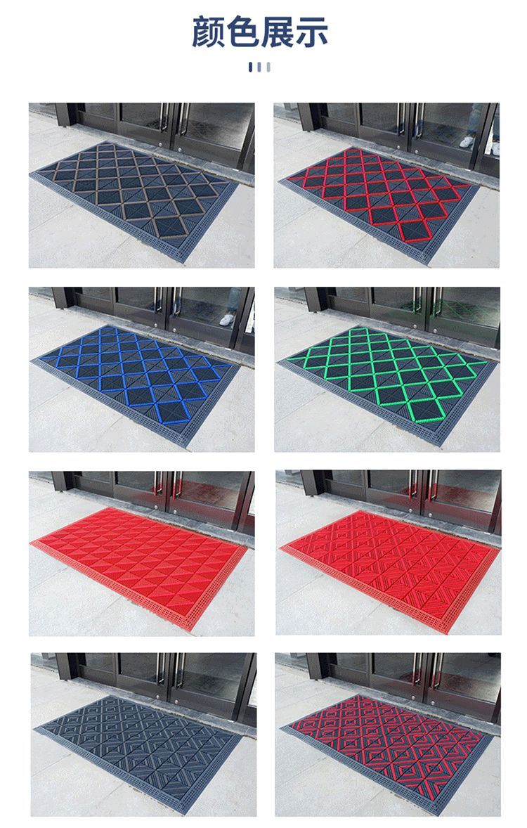 室外防滑地垫酒店门口进门脚垫户外商用除尘门垫入户门外防水地毯详情16