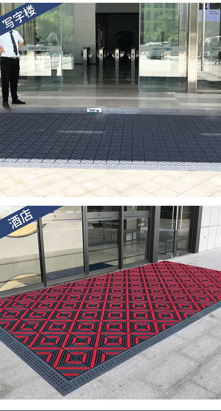 室外防滑地垫酒店门口进门脚垫户外商用除尘门垫入户门外防水地毯详情5