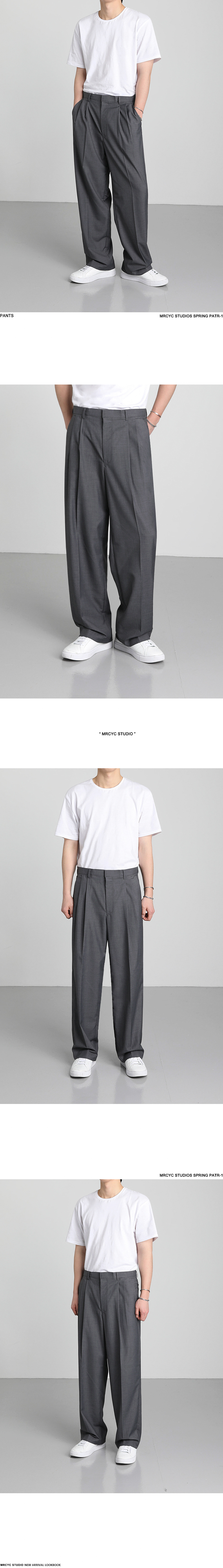 MYQ西装裤男士夏季韩版宽松直筒潮流百搭休闲垂坠感阔腿小西裤详情5