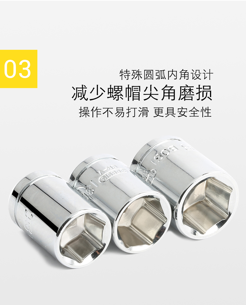 Persian 4-14mm ratchet wrench socket, 6.3mm small fly external hexagon short socket, 1/4 short socket head pic 9