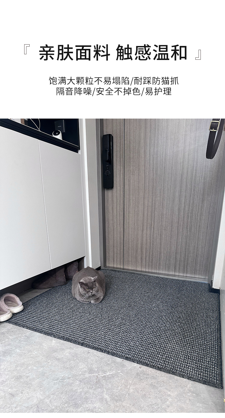 入户门地垫仿剑麻门口脚垫玄关家用裁剪防滑耐磨大门外地毯详情53